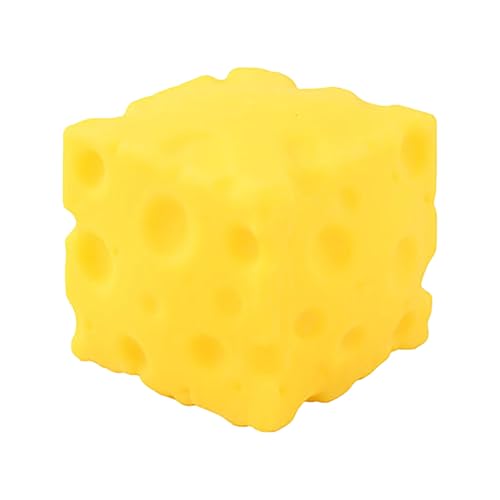 Cheese Themed Squeeze Gadget TPRA Flexible Sensory Fidget Yellow for Home Leisure & Commute Relax and Office Desk Decor