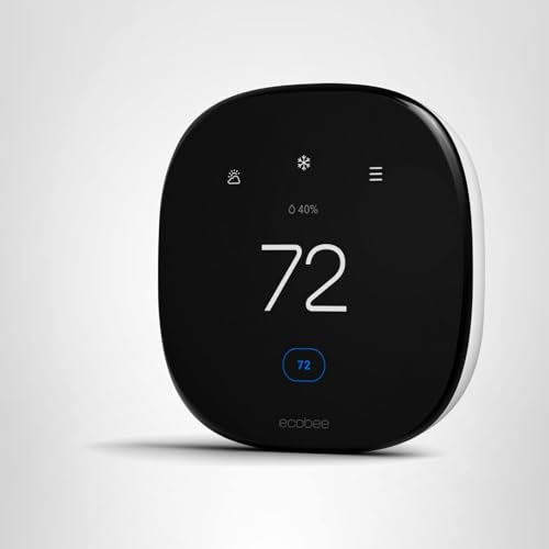 ecobee Smart Thermostat Enhanced - Programmable Wifi Thermostat - Works with Siri, Alexa, Google Assistant - Energy Star Certified - Smart Home
