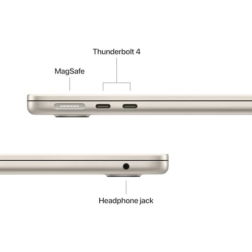 Apple 2026 MacBook Air 13-inch Laptop with M5 chip: Built for AI, 13.6-inch Liquid Retina Display, 16GB Unified Memory, 512GB SSD, 12MP Center Stage Camera, Touch ID, Wi-Fi 7; Starlight