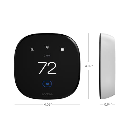 ecobee Smart Thermostat Enhanced - Programmable Wifi Thermostat - Works with Siri, Alexa, Google Assistant - Energy Star Certified - Smart Home