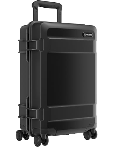 Pelican ATX Luggage - Hardside Carry On Luggage with Wheels - 22 Inch Carry On Bag - Airline Approved (Black)