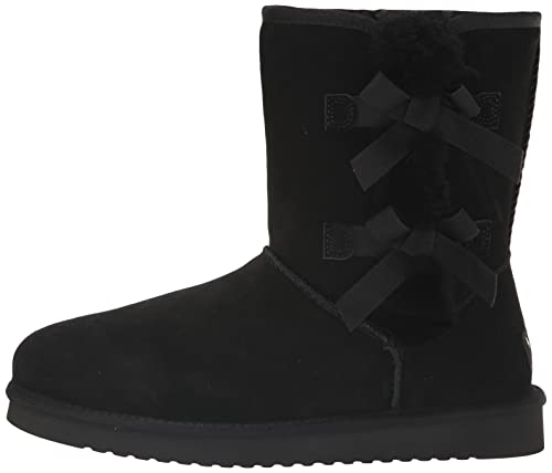 Koolaburra by UGG Women's Victoria Short Fashion Boot, Black, 11 M US