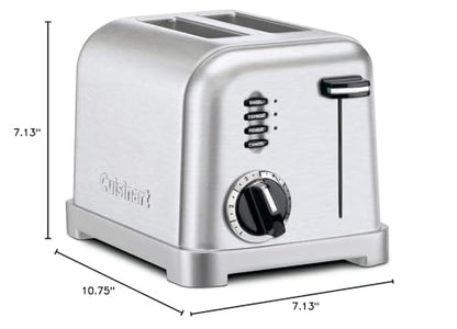 Cuisinart CPT-160 Metal Classic 2-Slice Toaster, Brushed Stainless