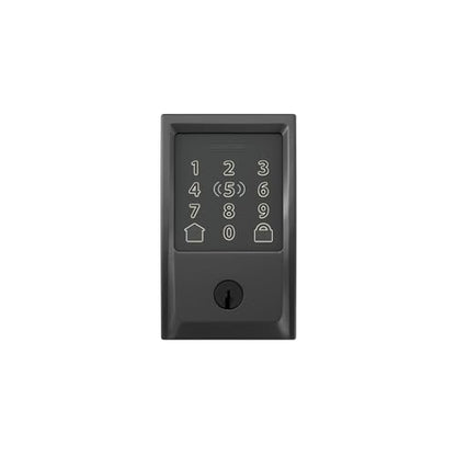 Schlage Encode Plus Smart Wi-Fi Lock for Front Door, Keyless Entry Deadbolt, Unlock with Apple Watch, Built-in WiFi and App Control, Easy Install, Alexa & Apple HomeKit Compatible, Matte Black