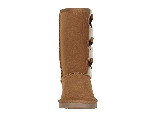 Koolaburra by UGG unisex child Victoria Tall Fashion Boot, Chestnut, 3 Little Kid US
