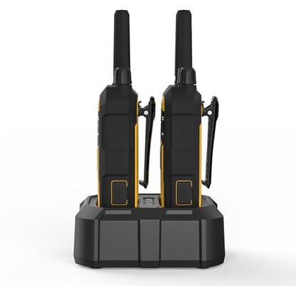 Retevis RB48 FRS Walkie Talkies Long Range, Rugged & IP67 Waterproof & Floating, Mil-Standards 810H Two Way Radio, Heavy-Duty, NOAA, Rechargeable, 20hr Battery, Emergency Radio(2 Pack)