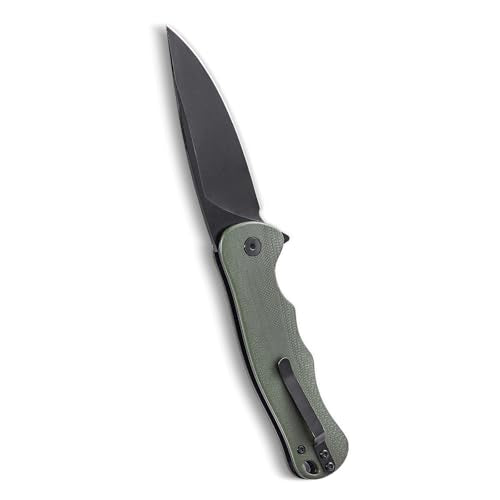 VEVOR Folding Pocket Knife, 3.5 in D2 Steel Blade, G10 Handle Small EDC Knife with Pocket Clip, Sharp Camping Survival Hiking Knife, 3.84 oz/0.1 kg Easy to Carry for Men Women Self Defense