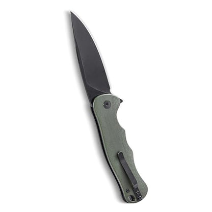VEVOR Folding Pocket Knife, 3.5 in D2 Steel Blade, G10 Handle Small EDC Knife with Pocket Clip, Sharp Camping Survival Hiking Knife, 3.84 oz/0.1 kg Easy to Carry for Men Women Self Defense