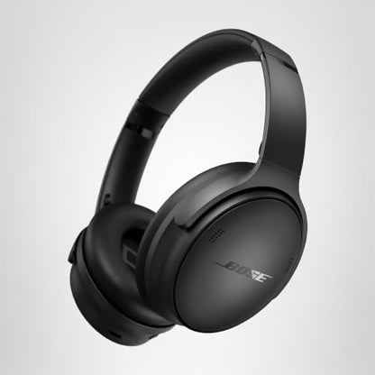 Bose QuietComfort Headphones - Wireless Bluetooth Headphones, Active Over Ear Noise Cancelling and Mic, USB-C Charging, Deep Bass, Up to 24 Hours of Playtime, Black