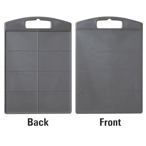 Household Essentials 195 Shirt Folding Board For Laundry | Folds T-Shirts, Polos And Dress Shirts , Black