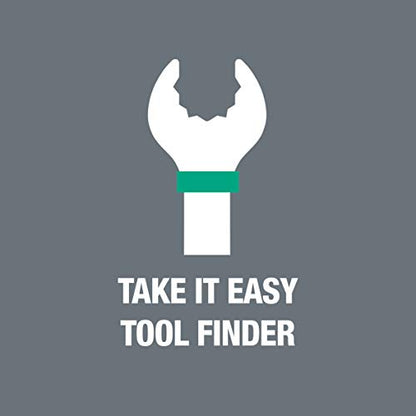 Wera - 05020314001 - Double Open-Ended Wrench Set, 6005 Joker 4 Set 1 Double Open-Ended Wrench Set, 4 Pieces
