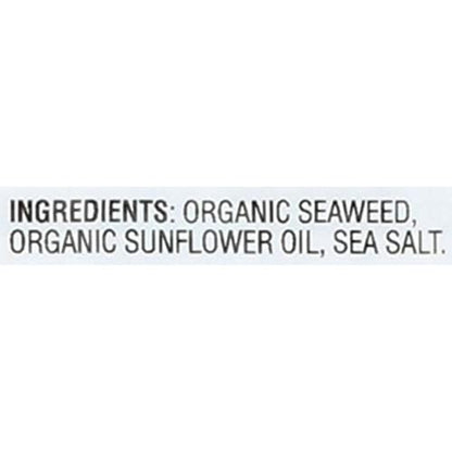 Gimme Seaweed Organic Premium Roasted Seaweed Snacks, Sea Salt, 6 Count, Keto, Vegan, Gluten-Free, Great Source of Omega3s and Iodine, Healthy On-The-Go Snack for Kids and Adults