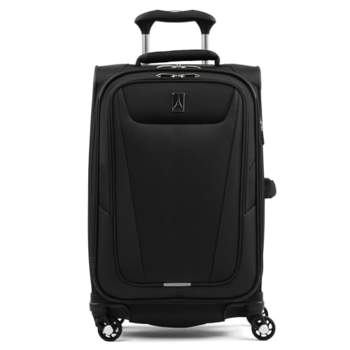 Travelpro Maxlite 5 Softside Carry-On Luggage Spinner, Black, 21-Inch