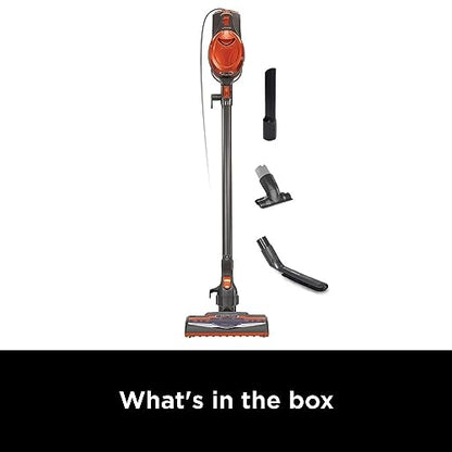 Shark Rocket Ultra-Light Corded Bagless Vacuum for Carpet and Hard Floor Cleaning with Swivel Steering (HV301), Gray/Orange
