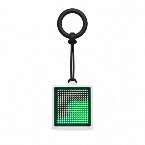 Mini LED Fluid Lamp Keychain, Gravity-Activated Liquid Light (White)