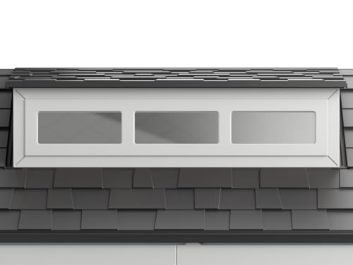 Rubbermaid Resin Outdoor Storage Shed With Floor (7 x 7 Ft), Weather Resistant, Gray, Organization for Home/Backyard/Garden Tools/Lawn Mower/Bike Storage/Pool Supplies
