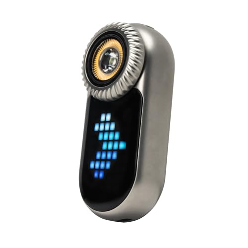 LOOP GEAR LOOPDOT Small Rechargeable Flashlight with RGB Pixel Display&Game