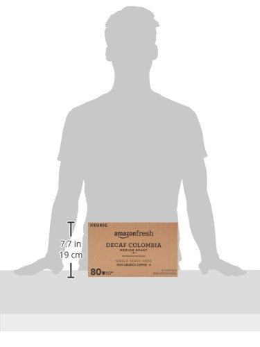 AmazonFresh 80 Ct. K-Cups, Decaf Colombia Medium Roast, Keurig K-Cup Brewer Compatible