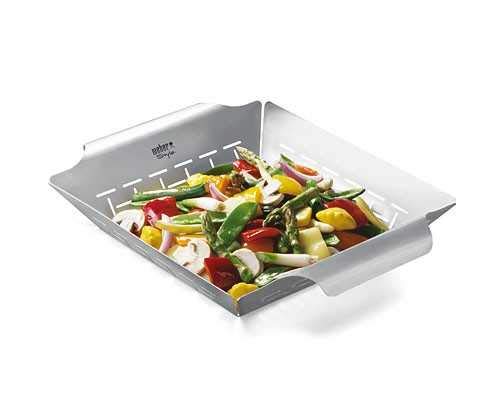 Weber® Deluxe Grilling Basket, Stainless Steel for Gourmet Grilling