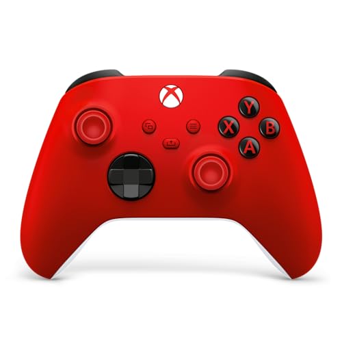 XBOX Wireless Gaming Controller | Pulse Red | Consoles, PCs, TVs, mobile, and more | Textured Grip | Wireless, Bluetooth, USB-C Connectivity