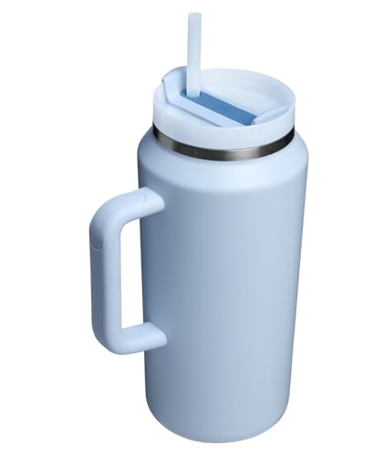 Stanley Quencher H2.0 Tumbler with Handle & Straw 64 oz | Flowstate 3-Position Lid | Large Capacity for Travel & Sports | Insulated Stainless Steel Cup | BPA-Free | Glacier