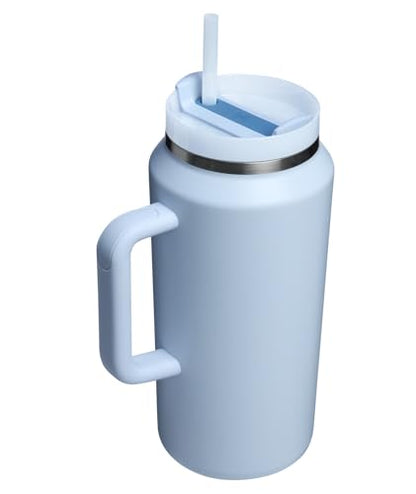 Stanley Quencher H2.0 Tumbler with Handle & Straw 64 oz | Flowstate 3-Position Lid | Large Capacity for Travel & Sports | Insulated Stainless Steel Cup | BPA-Free | Glacier