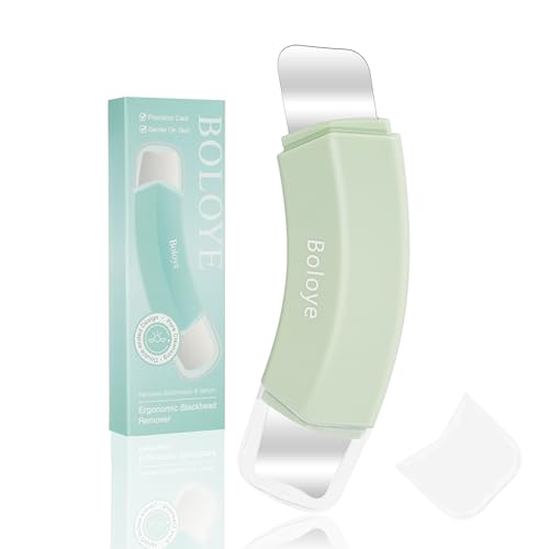 Boloye Blackhead Remover Tool – Dual-Head Face Scraper & Pore Cleaner for Deep Facial Cleansing, Nose Scraper for Nose & T-Zone, Skin Care Tool for Men and Women