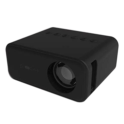 Mini Video Projector 1080P Portable Projector Compatible with USB|Android IOS Phone, 100in projection, Tech Gadgets Outdoor Projector Mini TV for Home /Camping, Cool Stuff (Black)