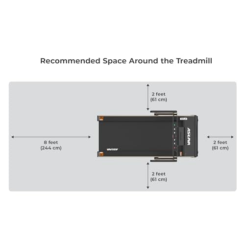 Sunny Health & Fitness Asuna Space Saving Treadmill, Motorized with Speakers for AUX Audio Connection - 8730G