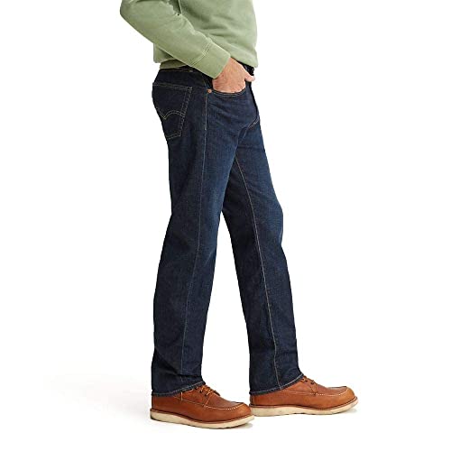 Levi's Men's 505 Regular Fit Jeans (Also Available in Big & Tall), Nail Loop Knot-Dark Indigo, 38W x 34L
