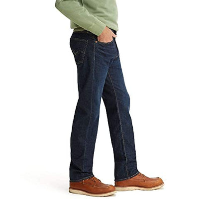 Levi's Men's 505 Regular Fit Jeans (Also Available in Big & Tall), Nail Loop Knot-Dark Indigo, 38W x 34L