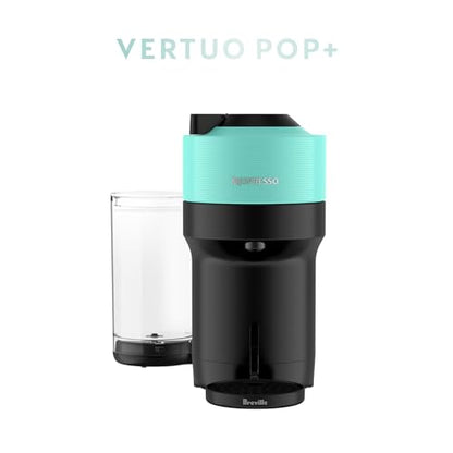Nespresso Vertuo Pop+ Coffee and Espresso Maker by Breville, Aqua Mint