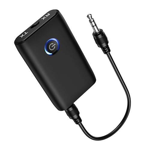Ankilo Bluetooth 5.3 Aux Adapter for Car, Bluetooth Transmitter for TV