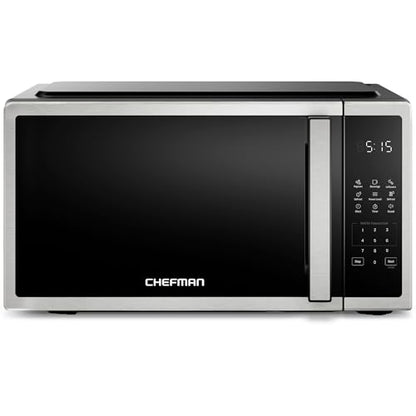 Chefman Compact Countertop Microwave, 0.7 Cu Ft, 700W, Stainless