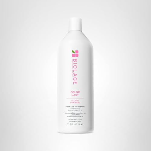 Biolage Color Last Shampoo - For Color-Treated Hair, Nourishes, Strengthens, Hydrates and Adds Shine, Soybean Oil & Stearic Acid, Paraben & Mineral Oil-Free, Vegan, 33.8 Fl Oz