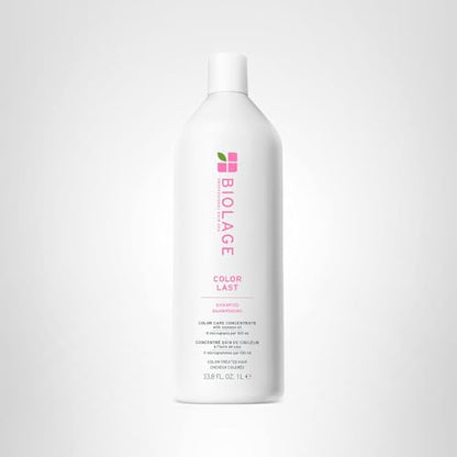 Biolage Color Last Shampoo - For Color-Treated Hair, Nourishes, Strengthens, Hydrates and Adds Shine, Soybean Oil & Stearic Acid, Paraben & Mineral Oil-Free, Vegan, 33.8 Fl Oz