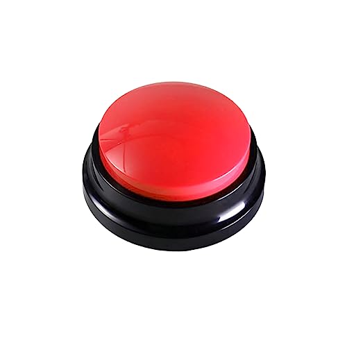 Ddewing Voice Recording Button Pet Communication Button Dog Vocals Training Recording Sounder Buzzer Record and Playback Dog Toy for Communication Pet Training Buzzer(#1)
