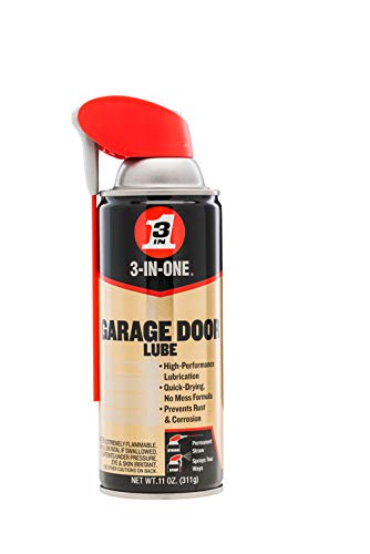 3-IN-ONE Garage Door Lubricant with SMART STRAW SPRAYS 2 WAYS, 11 OZ