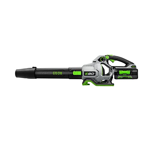EGO POWER+ Leaf Blower, Cordless Electric 670 CFM, Includes 56V 4.0Ah Battery and Charger - LB6703