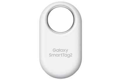 Samsung Galaxy SmartTag2, Bluetooth Tracker, Smart Tag Tracking Device, Item Finder for Keys, Wallet, Luggage, Pets, Use w/ Phones and Tablets Android 11 or Later, 2023, 1 Pack, White