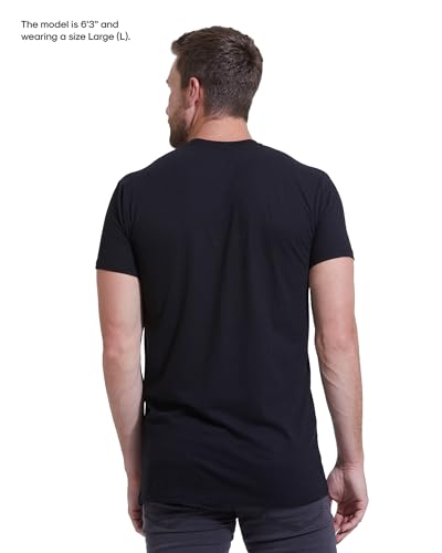 True Classic Mens T-Shirts – Short Sleeve Crew Neck T Shirts for Man, Cotton Blend Plain Novelty Men's T-Shirts, Pack of 6, Variety, XL