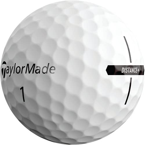 TaylorMade Golf 2021 TAYLORMADE DISTANCE+ DOZEN GOLF BALLS, WHITE