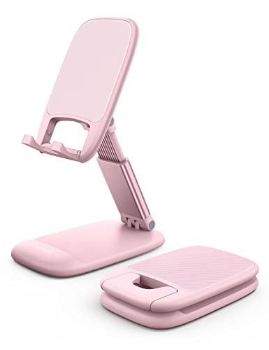Lamicall Pink Phone Holder, Desk Accessories - Rose Gold Office Holder