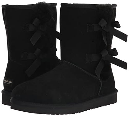 Koolaburra by UGG Women's Victoria Short Fashion Boot, Black, 11 M US