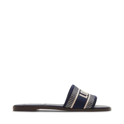 Steve Madden Women's Knox Sandal, Navy, 6