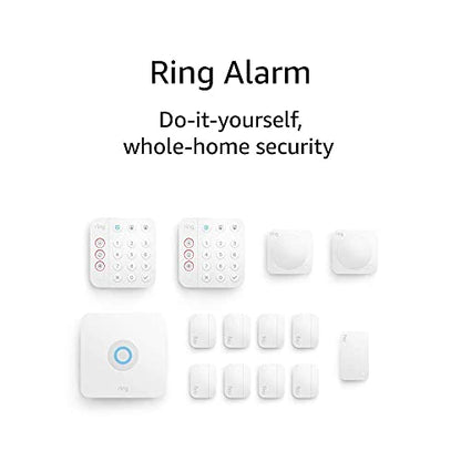Ring Alarm 14-Piece Kit (newest model), Wireless smart home or business security system, expandable, easy setup, Mobile App Control, 24/7 Professional Monitoring, Alexa Compatible