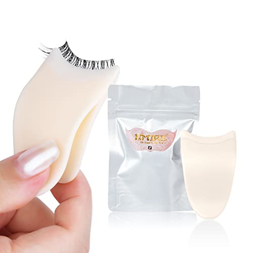 Lash Applicator Tool Lashes Clip for Beginners Easy to Apply Eyelashes Applicator Tool Daily Use Buddy Tool Easy Apply Pinzas para Pestañas by JIMIRE(Beige)