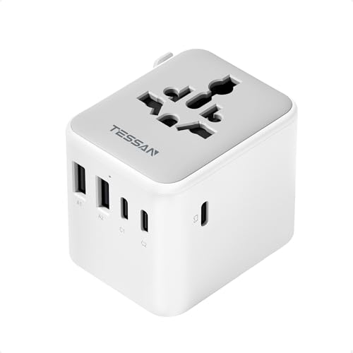 TESSAN Universal Travel Adapter 28W, International Power Adapter