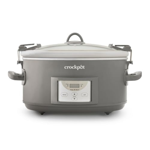 Crockpot® Programmable 7-Quart Cook and Carry Slow Cooker, Grey