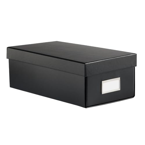 Oxford Keepsake Box, Protective Storage Box, Home and Office Organizer, Photo Storage Box, Souvenir Organizer, Small, 6" x 12" x 4 1/4" (41789)